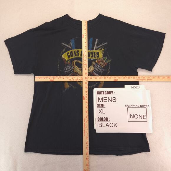 Guns N Roses Short Sleeve Graphic Band T Shirt Adult Mens Size XL Black - Picture 5 of 9